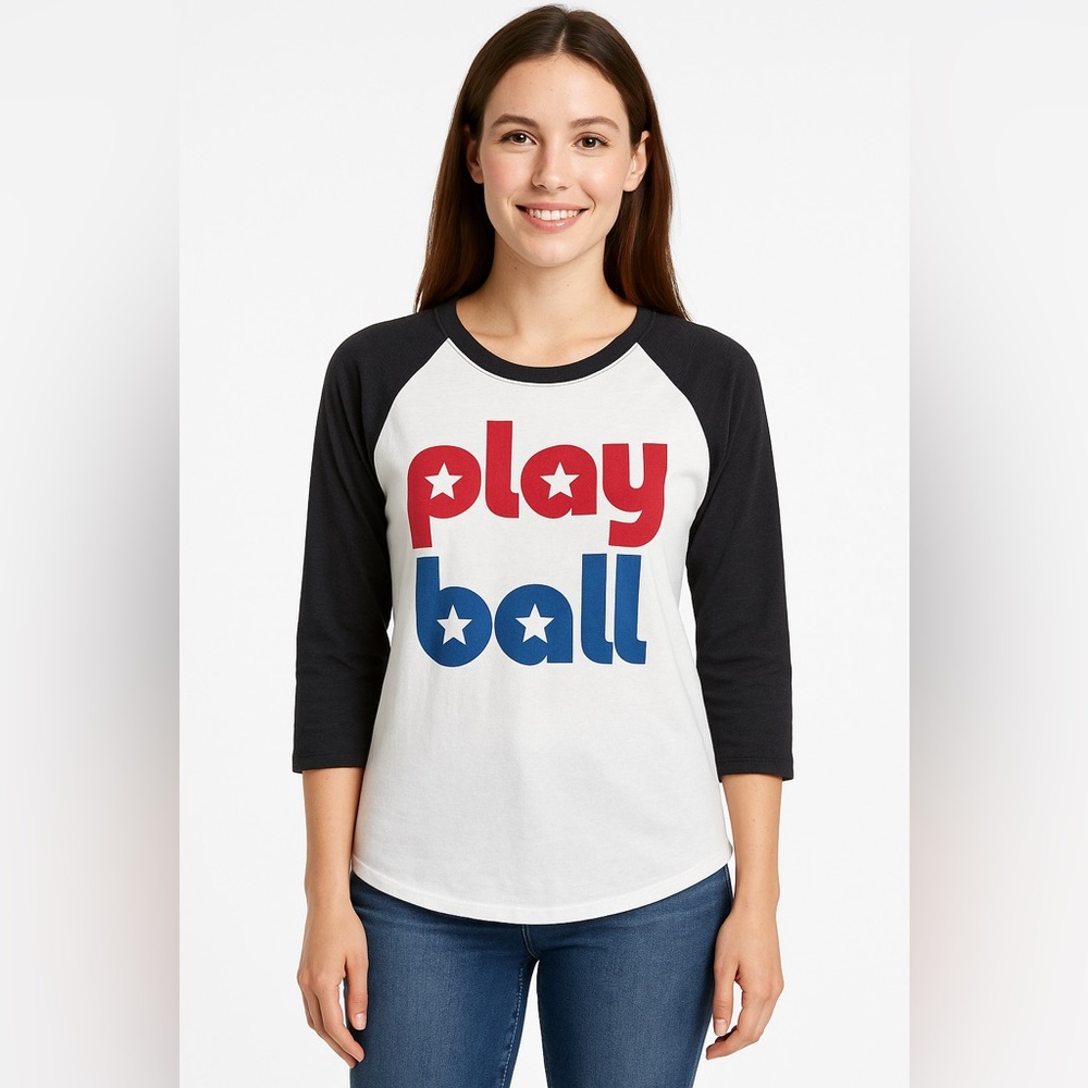 Play Ball Raglan Shirt - medium